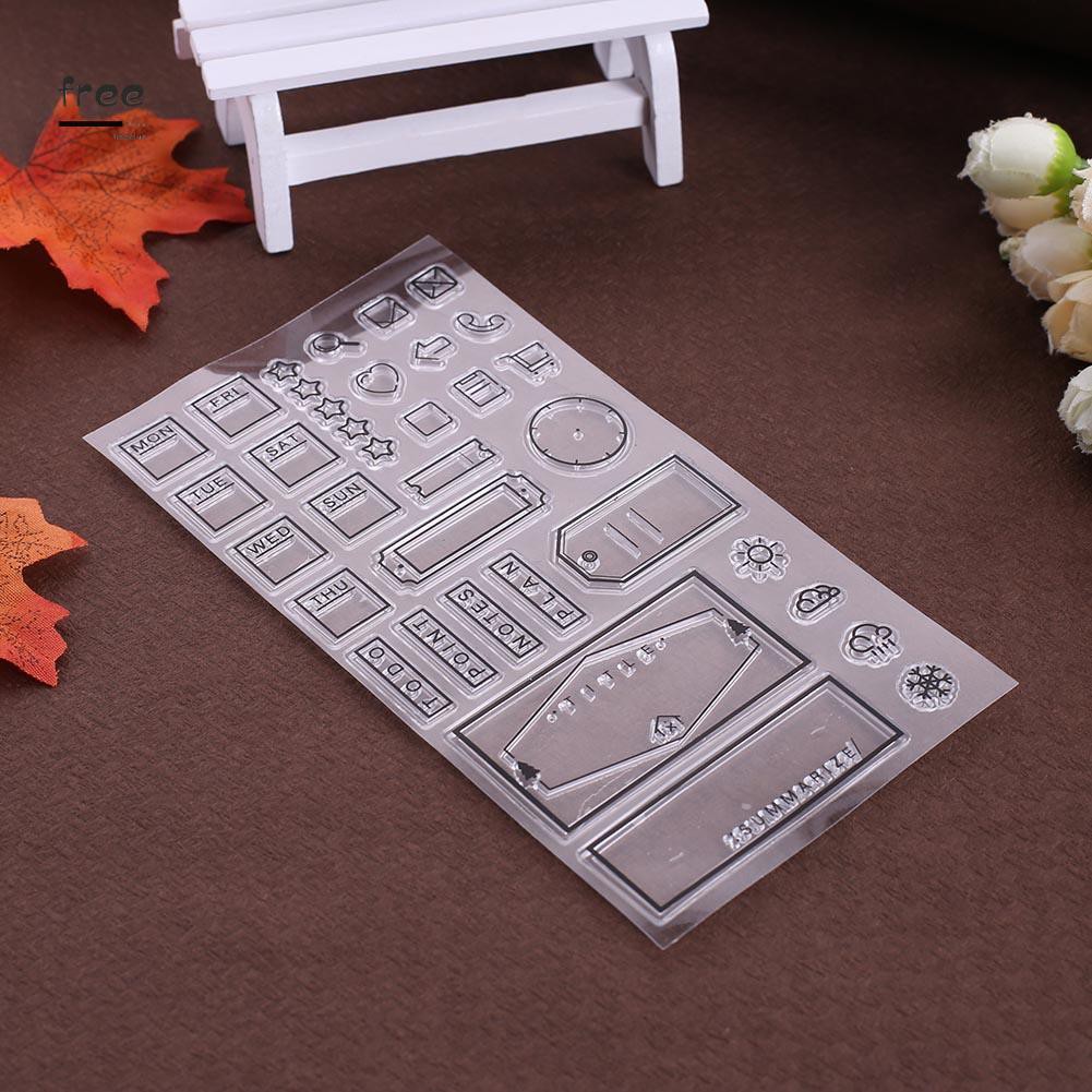 Con Dấu Trang Trí Silicone Trong Suốt