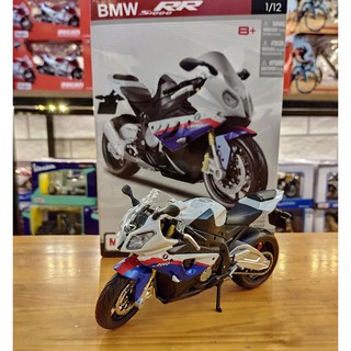 Xe mô hình nắp ráp siêu xe BMW S1000RR tỉ lệ 1:12 hãng Maisto