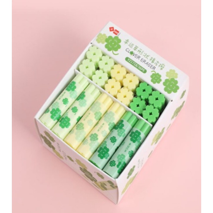 Tẩy cỏ 4 lá T106 clover cute gôm dễ thương