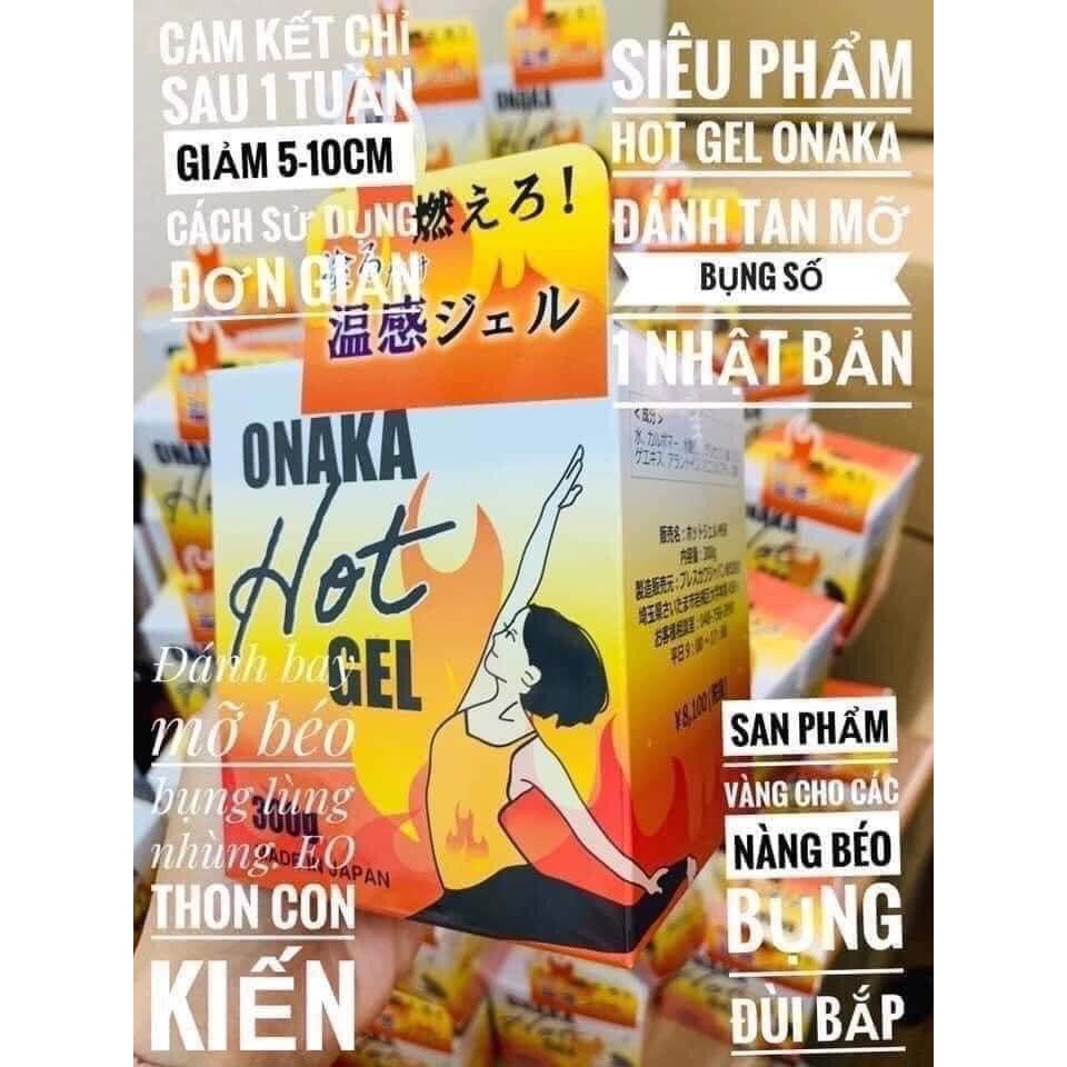 [Mô_Mô_Shop] [Hàng_Nhật] Gel TAN MỠ BỤNG Onaka Hot Gel Nhật Bản 300g đánh tan mỡ bụng, bắp tay đùi mông [Hàng_Auth]