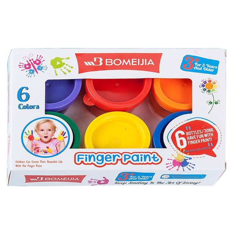 bộ 6 màu FINGER PAINT 30ml không chứa chất độc hại