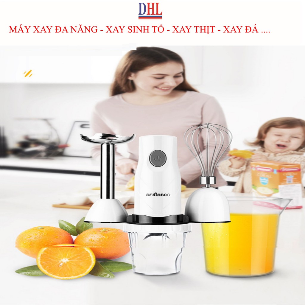 Máy xay đa năng ăn dặm cho bé, xay sinh tố hàng chính hãng inox 304