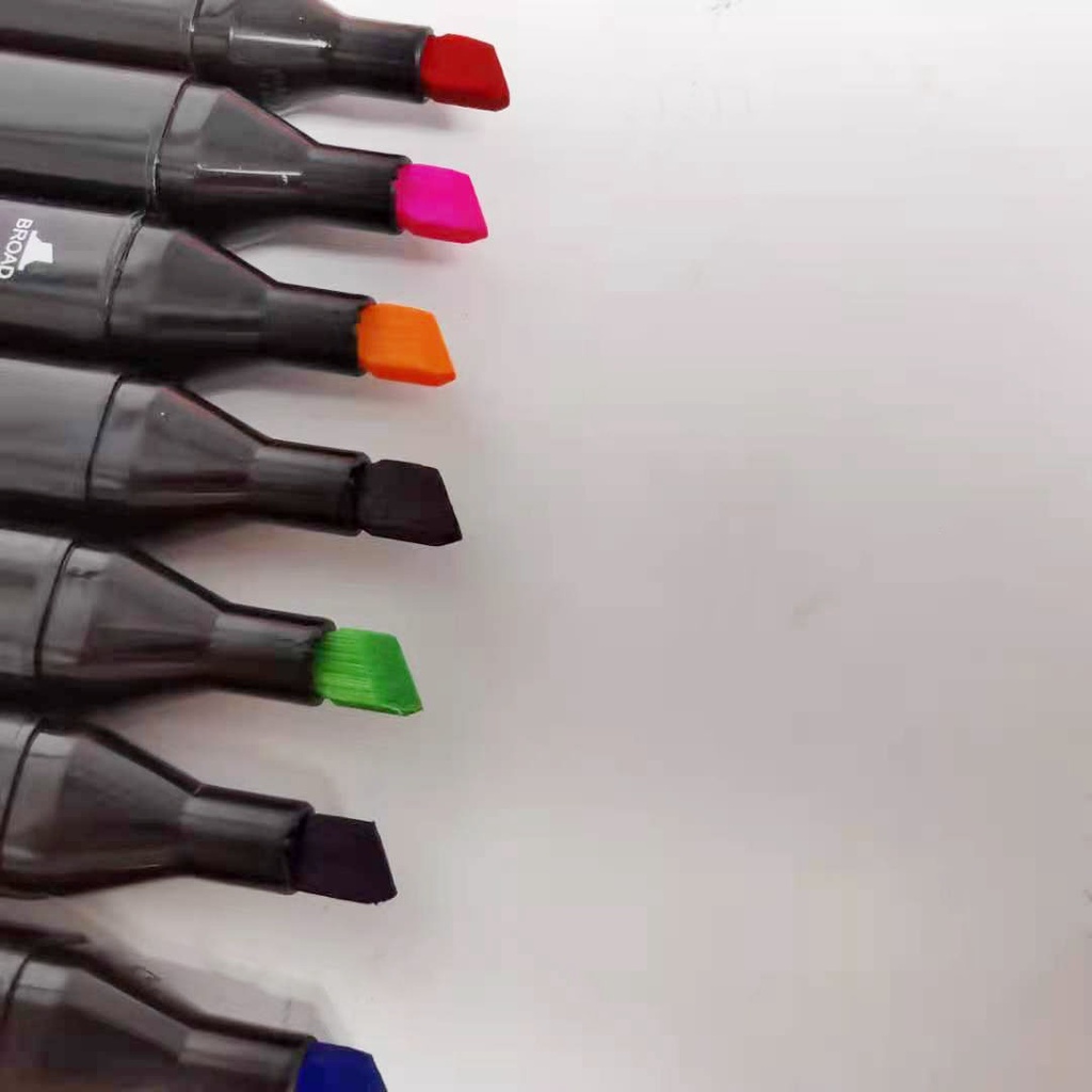 Đồ chơi bộ bút màu dạ Marker 48 bút tặng kèm túi vải đựng tiện lợi cho bé - Set bút màu 48 cây có 2 ngòi giúp bé tập tô