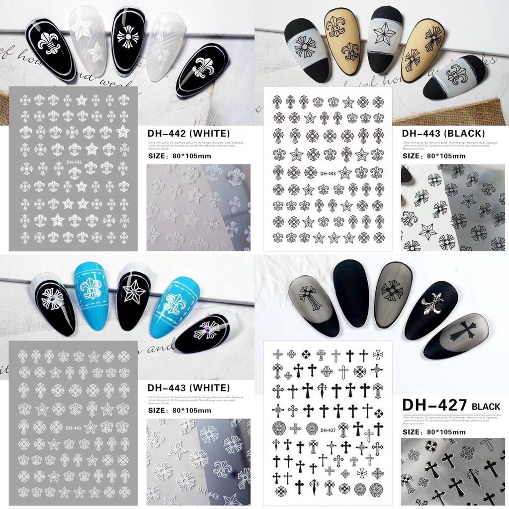 Stick trang trí móng tay hình gấu đáng yêu 12k/1 miếng