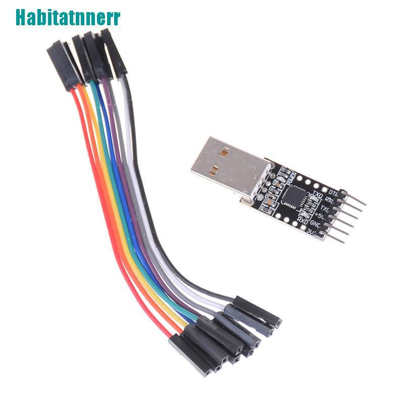 Bộ Chuyển Đổi Usb 2.0 Sang Ttl Uart 6pin Cp2102 + Dây Cáp