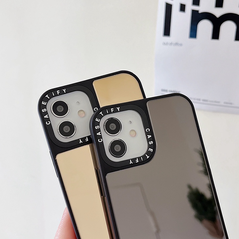 Ốp Điện Thoại Silicone Mềm Mặt Gương Màu Trơn Cho iPhone X XS XR 11 12 13 14 Plus Pro Max