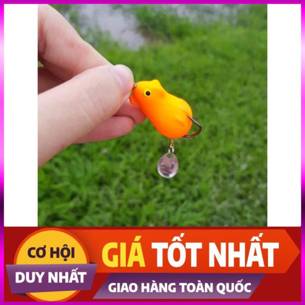 [Xả Kho 3 Ngày] Mồi hơi Thái Lan Mini Thunder Frog kèm thìa siêu nhạy cá