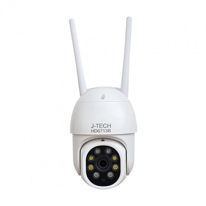 CAMERA WIFI IP J-TECH HD6713B (2MP, XOAY, SMART LIGHT)