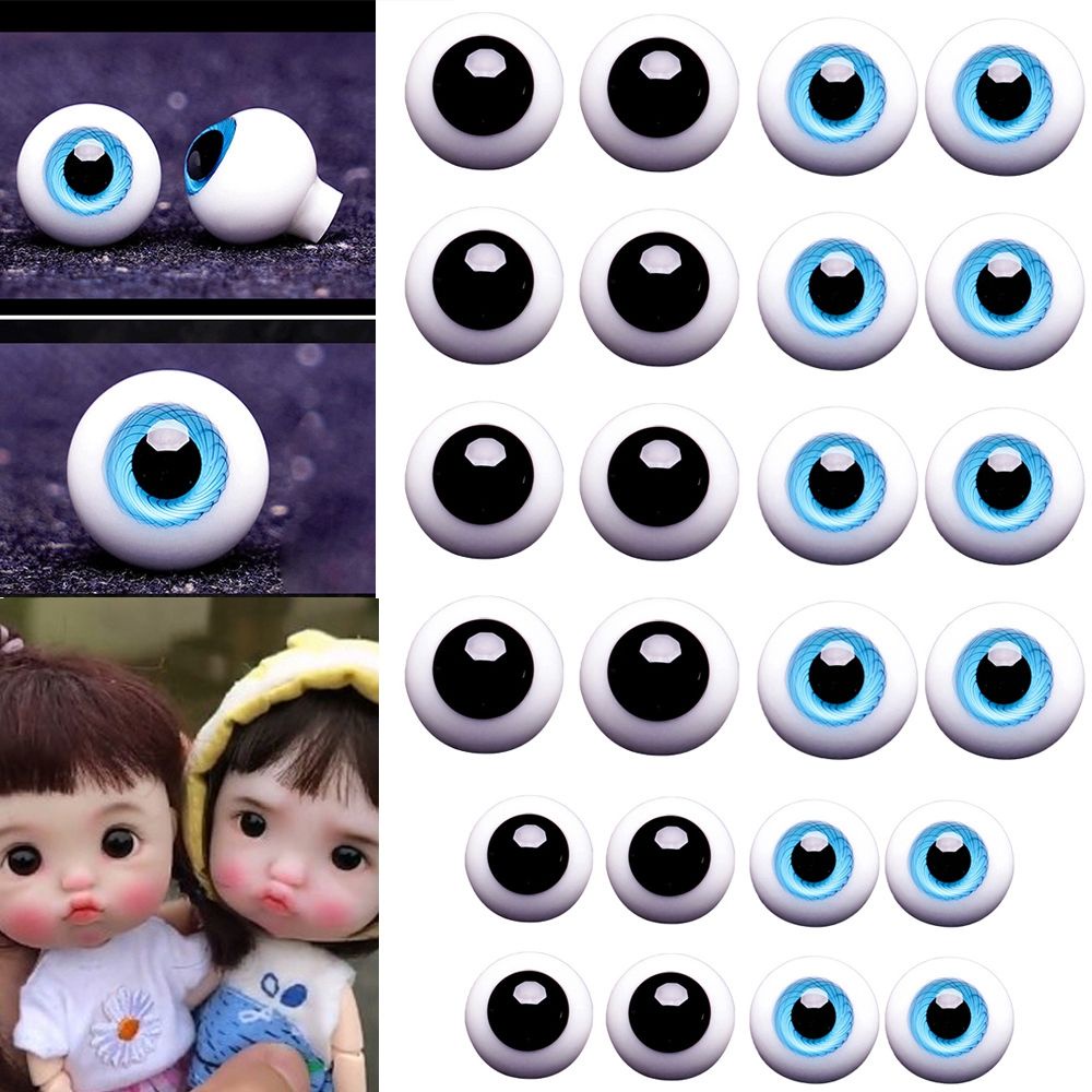 Đôi mắt thủy tinh 6mm / 8mm / 10mm / 12mm / 14mm chuyên dụng cho búp bê bjd
