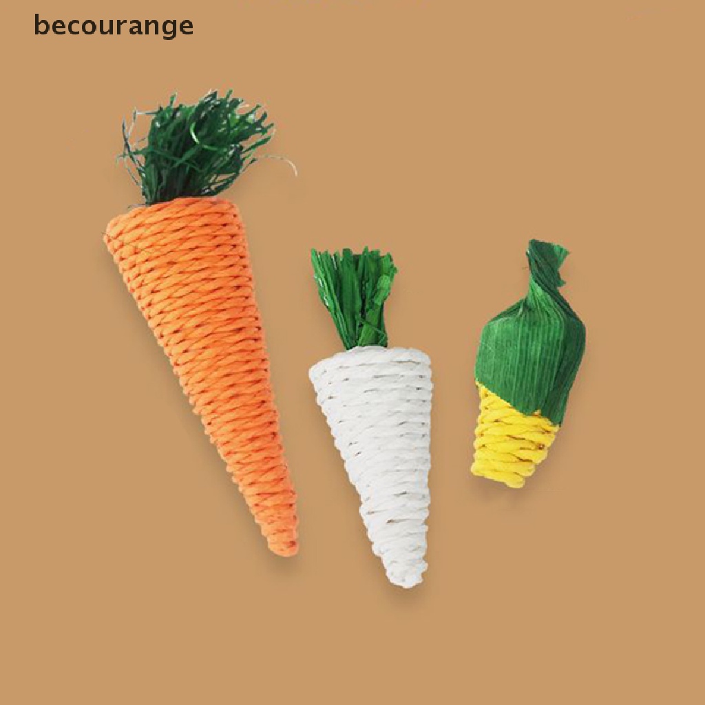 (becourange) Đồ Chơi Gặm Làm Sạch Răng Cà Rốt / Thỏ / Ngọt Ngào