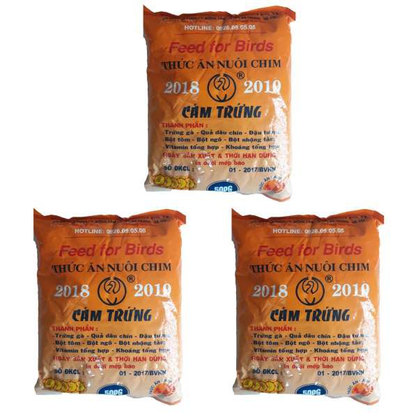 Cám Trứng Ba Vì Không Tem 500g, Cám Chim Cao Cấp, Thức Ăn Cho Chim Loại Tốt
