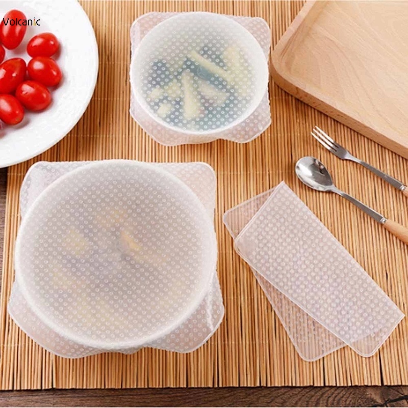 Màng Bọc Thực Phẩm Bằng Silicon Trong Suốt Tái Sử Dụng Được Tiện Dụng