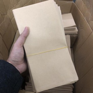 Combo 100 bao túi giấy bánh mì kraft nhật 100gsm