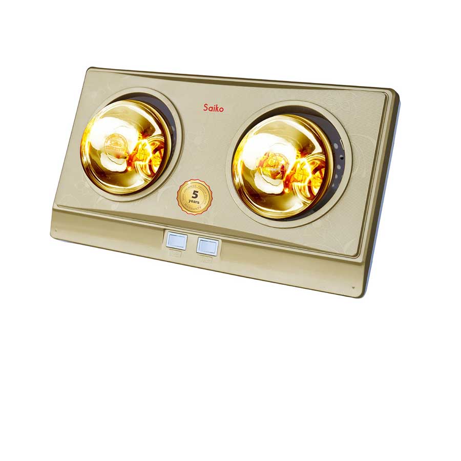 Đèn sưởi nhà tắm 2 bóng Saiko, 550W, 6-8m2 - hàng chính hãng