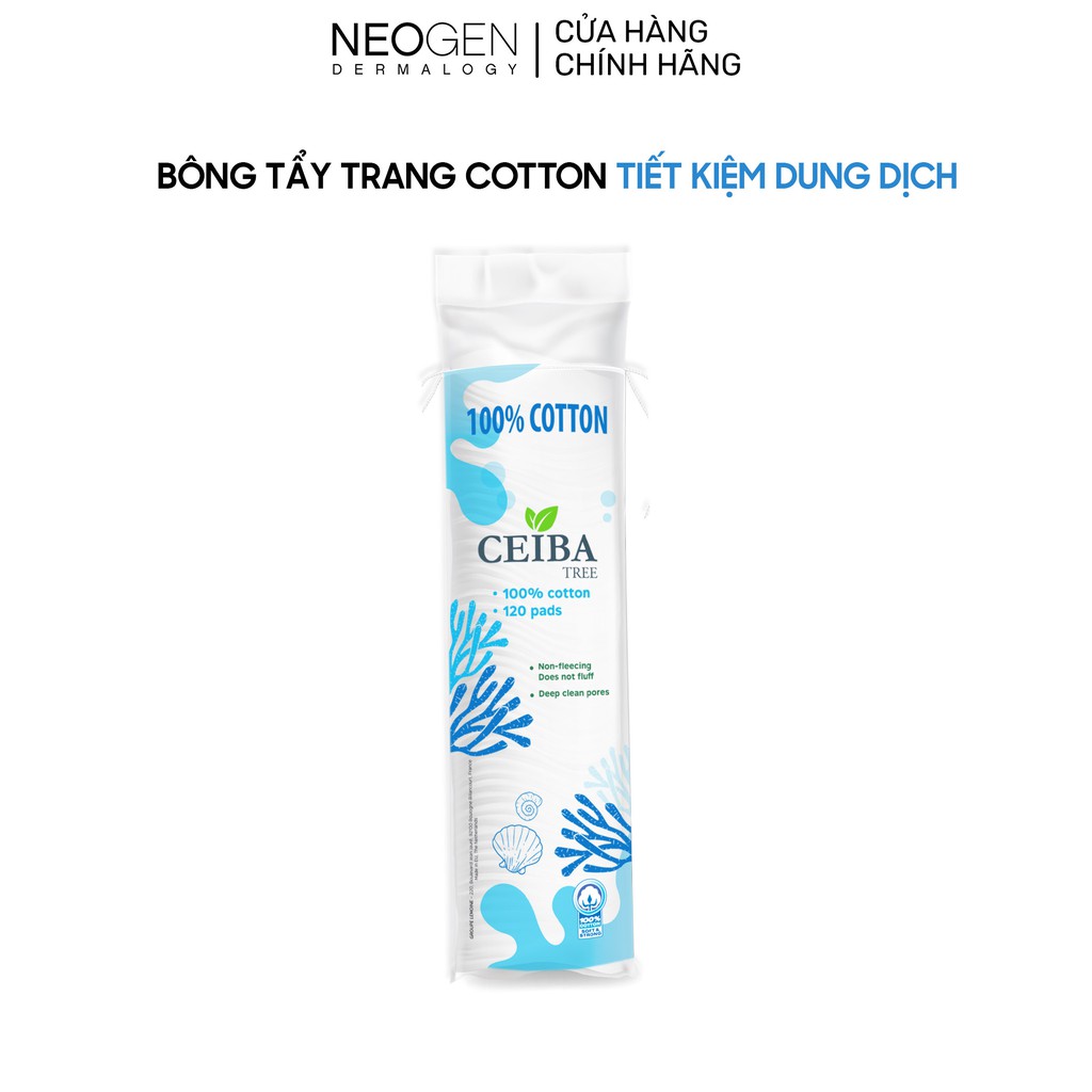 Bông Tẩy Trang Ceiba 100% Cotton Siêu Tiết Kiệm Dung Dịch