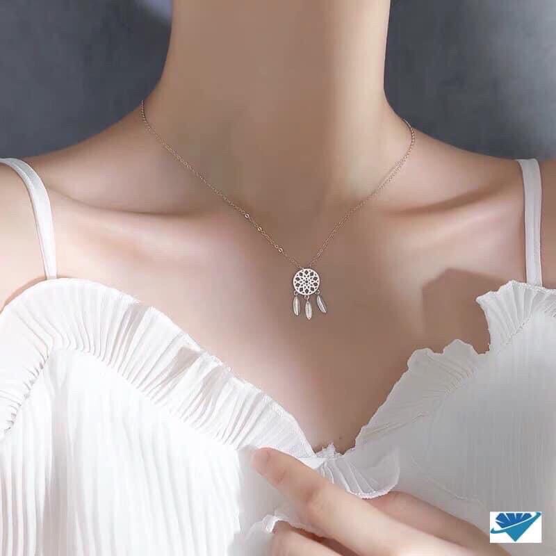 Dây chuyền nữ bạc thật mẫu dream catcher - Kho sỉ bạc Nhất Linh