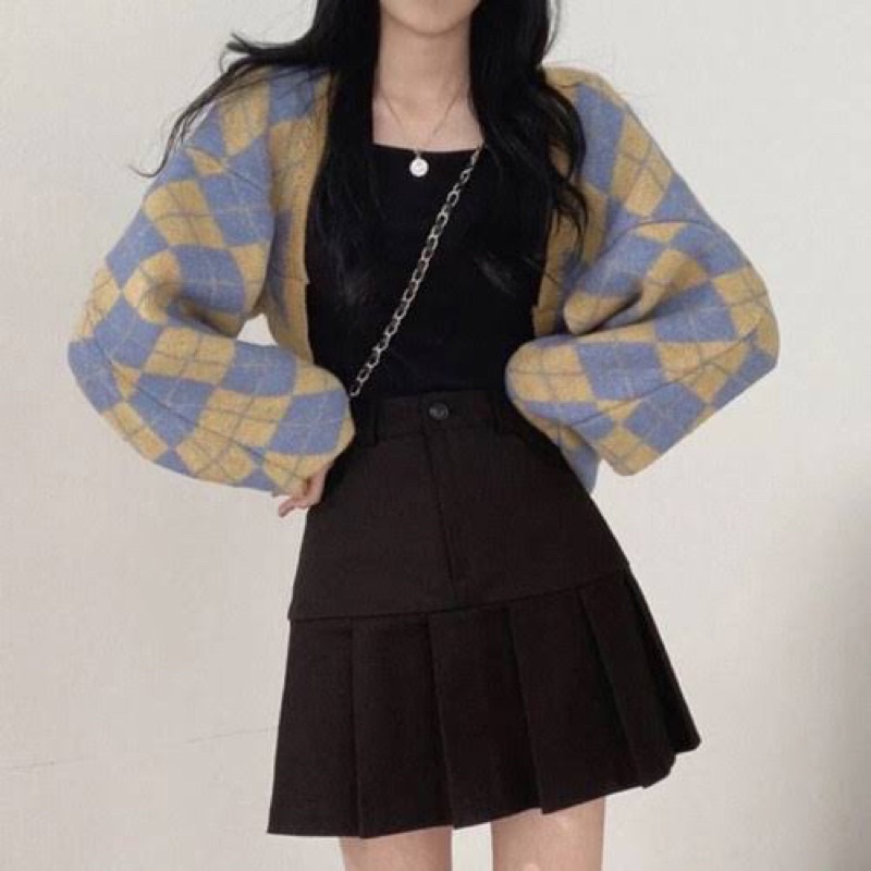 Bolero LALISA Áo Khoác CARDIGAN Cánh Dơi Cỡ Lớn Nhập Khẩu Phong Cách Hàn Quốc Cao Cấp Cho Nữ Nhập Khẩu