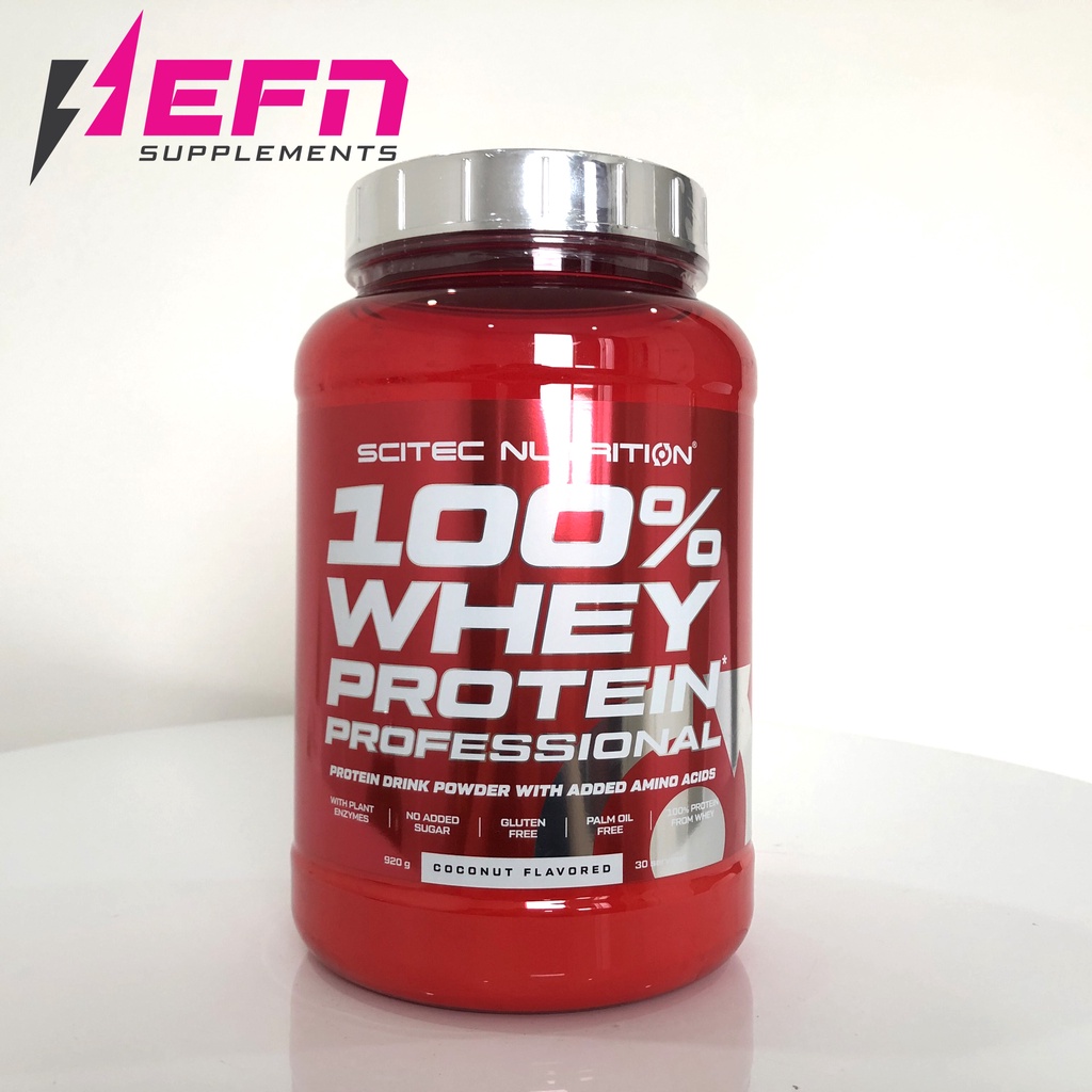 Whey Protein Sữa Tăng Cơ Cho Người Tập Gym SCITEC NUTRITION 100% Whey Protein Professional 920G - Chính Hãng