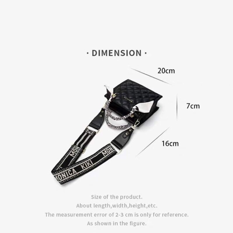 Túi CEEKAY tay cầm kèm khăn , dây đeo dài bản to sang chảnh