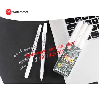 Bút trắng gelly roll sakura 0.5/0.8/1.0mm