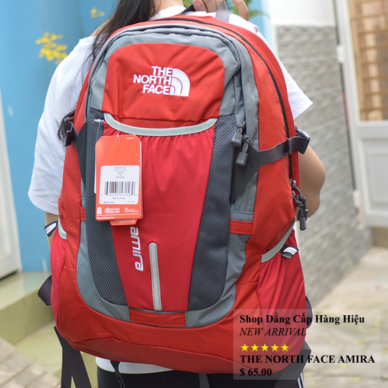 Balo Laptop The North Face Amira chính hãng màu đỏ