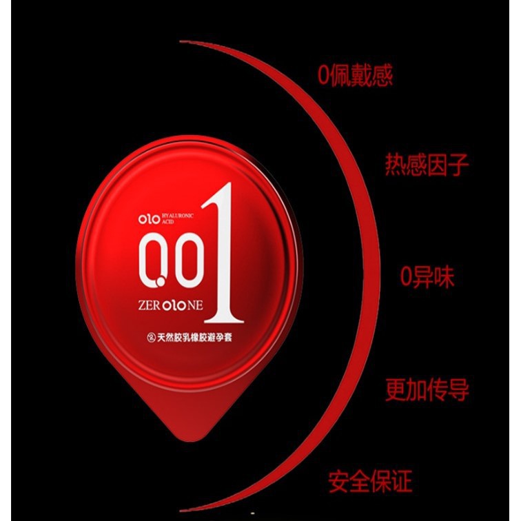 Bao cao su 0.01 OLO đỏ, bao cao su siêu mỏng 0.01mm, siêu ấm hộp 10 bcs – olo_store