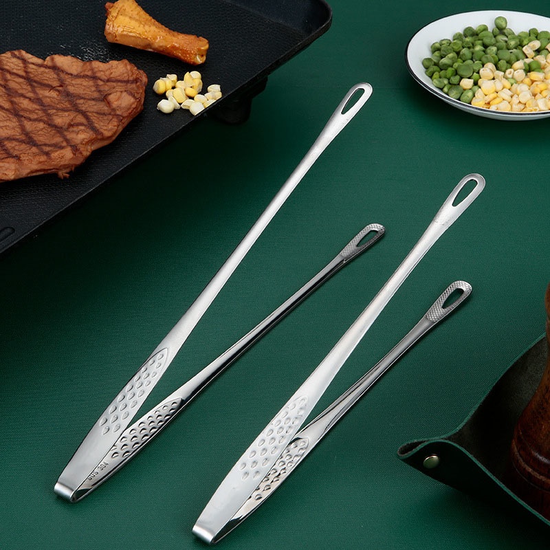 Kẹp Gắp Viên Đường/Cà Phê/Thức Ăn Bằng Thép Không Gỉ Tay Cầm Dài Chống Trượt Kích Thước S/M/L