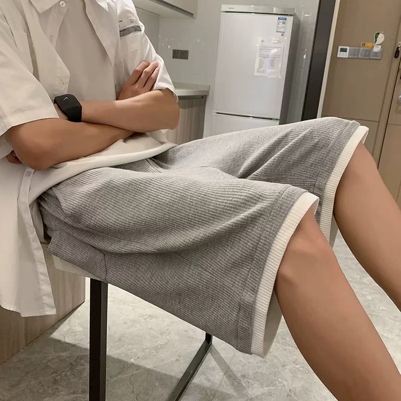 Quần Short Thể Thao Lưng Thun Ống Rộng Thoải Mái Thoáng Khí Phong Cách Hàn Quốc Thời Trang Cho Nam size M-2XL