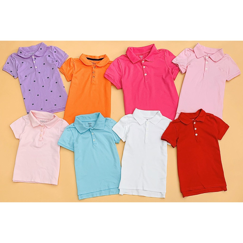 Áo thun polo có cổ bé gái OSHKOSH & CARTER'S