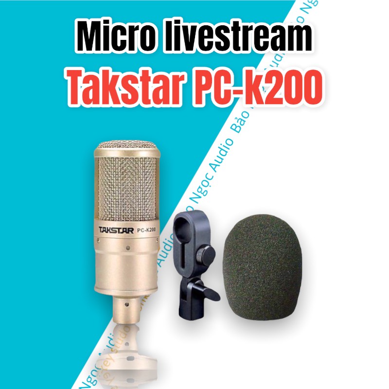 Mic thu âm Takstar PC-K200 🎤 BH 1 NĂM 🎤 Chính Hãng Cho Thu Âm Hát Livestream Phòng Thu Chuyên Nghiệp Âm Thanh Sống Động