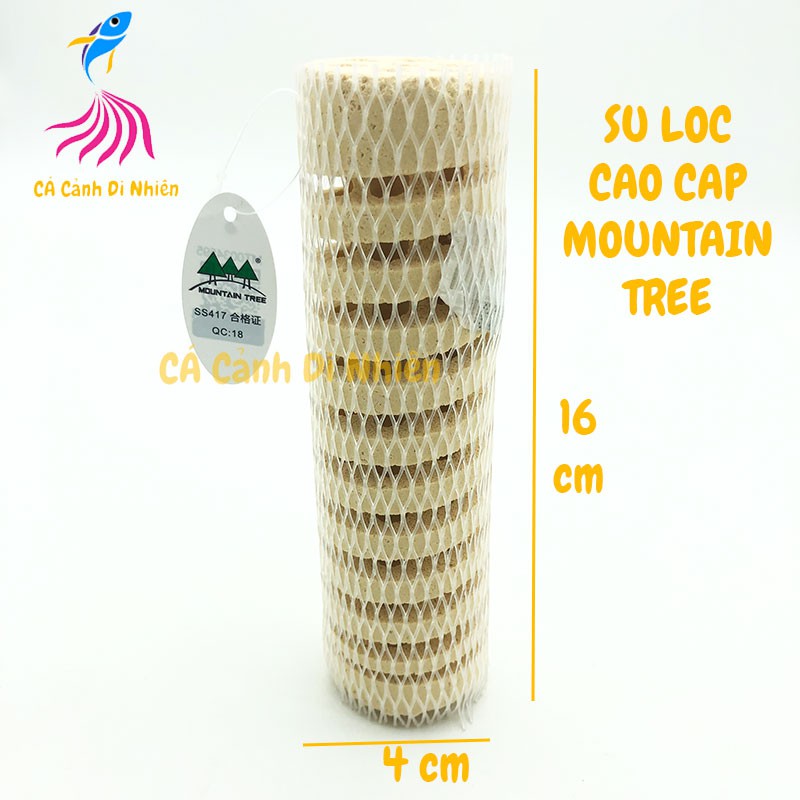 Sứ lọc vi sinh cao cấp Mountain Tree hình củ sen xoắn ốc cho hồ cá