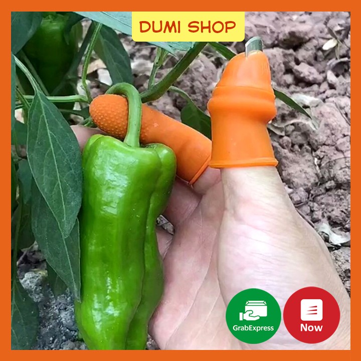 Bộ Móng Nhặt Rau Củ Quả Chống Bẩn Móng Tay, Ngón Cái Bấm Cắt Rau Củ - Nạo Gọt Tiện Lợi - Dumi Shop