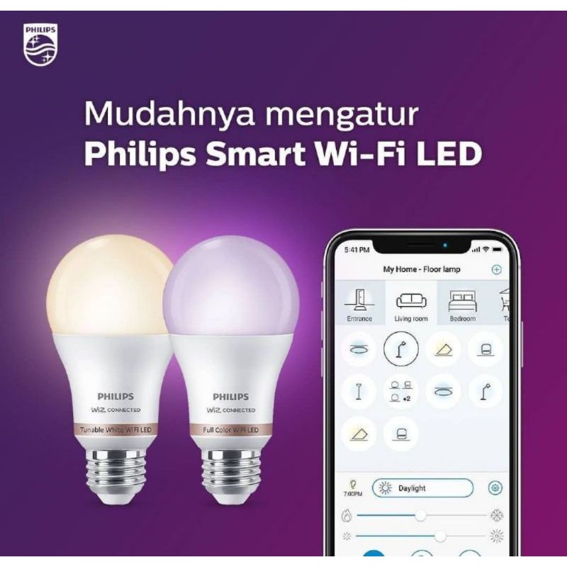 Bóng Đèn Led Thông Minh Philips 9 Watt Kết Nối Wifi