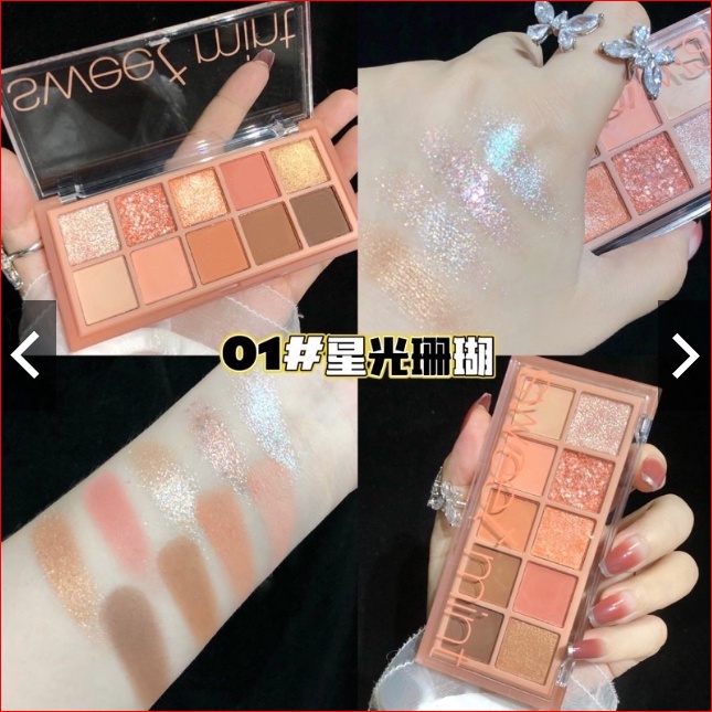 Bảng Mắt nhũ lì 10 màu sweet mint