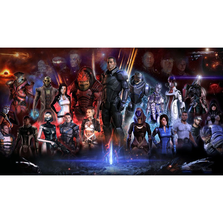 Áo khoác hoodie tay dài thời trang cá tính mass effect | BigBuy360 - bigbuy360.vn