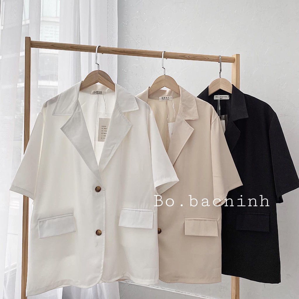 [ HÀNG LOẠI 1 ] Áo blazer ngắn tay thời trang Hàn quốc/Áo blazer ngắn tay túi nắp Ulzzang