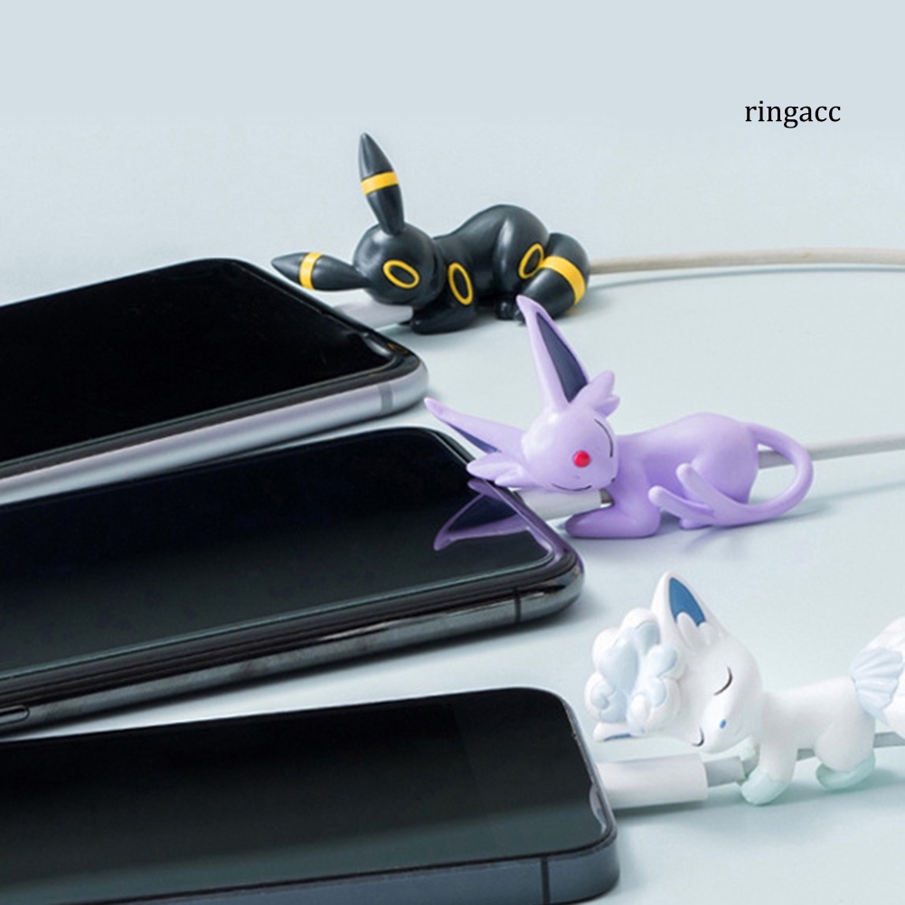 Phụ kiện bảo vệ đầu dây cáp sạc hình pokemon xinh xắn