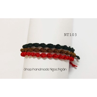 Vòng tay handmade dạng xoắn siêu cute (Mã NT103)
