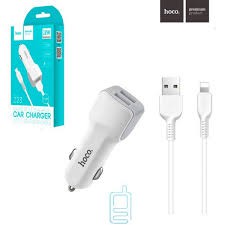 Bộ Tẩu Cáp Sạc Ô Tô 2 Cổng USB Lightning Z23 Chính Hãng HoCo