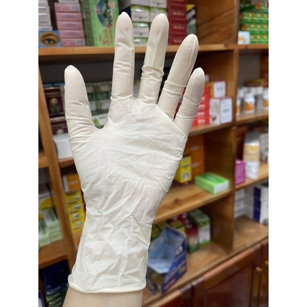 Gang tay y tế Latex ATM Glove, Merufa, Duy hằng - Gang tay cao su đủ loại và kích cỡ, dai và bền đẹp không bột và có bột