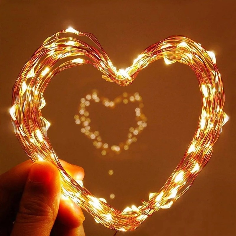 Dây Đèn LED Bằng Đồng Trang Trí Tiệc Cưới/Lễ Hội