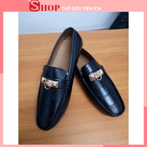 Giày lười nam verygood móc khóa vàng MS6 ( màu đen)  Tiện Ích