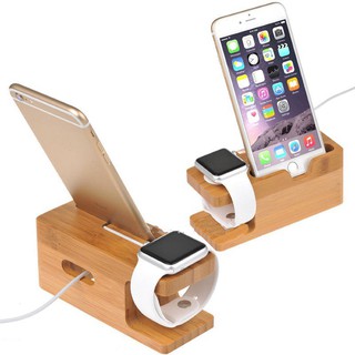 ( giảm mạnh ) Dock sạc bằng gỗ cho Apple Watch