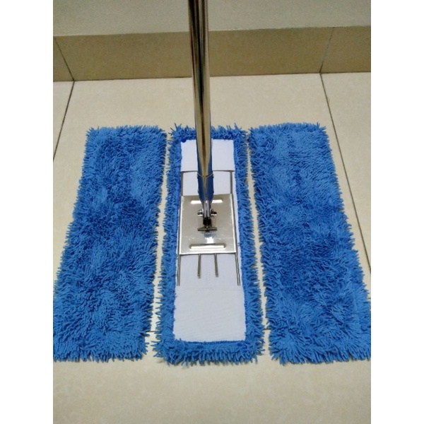 Cây lau nhà công nghiệp 45 cm, Gồm có 1 khung + 3 tấm lau