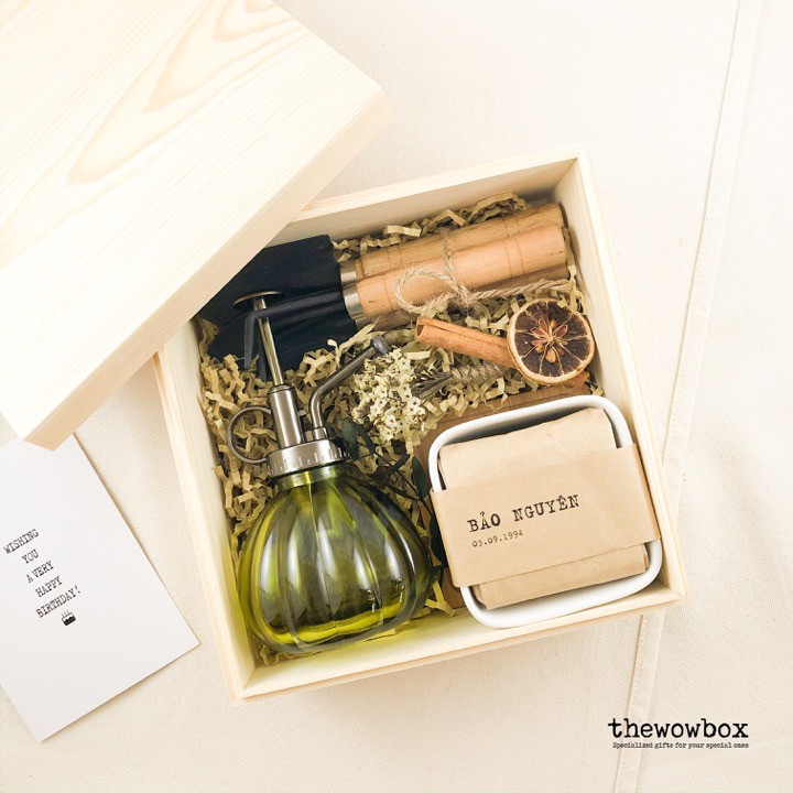 THE GARDENING BOX – BỘ DỤNG CỤ LÀM VƯỜN, BÌNH TƯỚI, CHẬU CÂY, HẠT GIỐNG