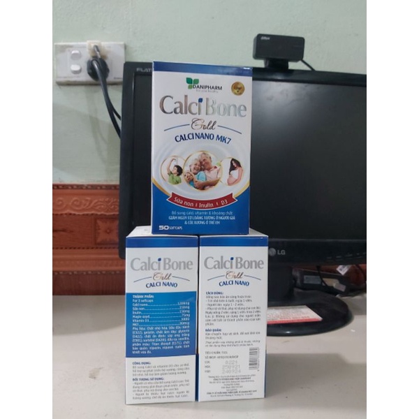 CALCI BONE GOLDbổ sung calci giảm nguy cơ loãng xương người lớn và còi