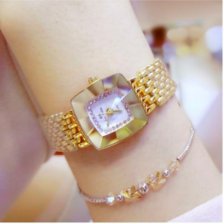 Đồng Hồ Nữ BEE SISTER 1197 Mặt Vuông Chính Hãng