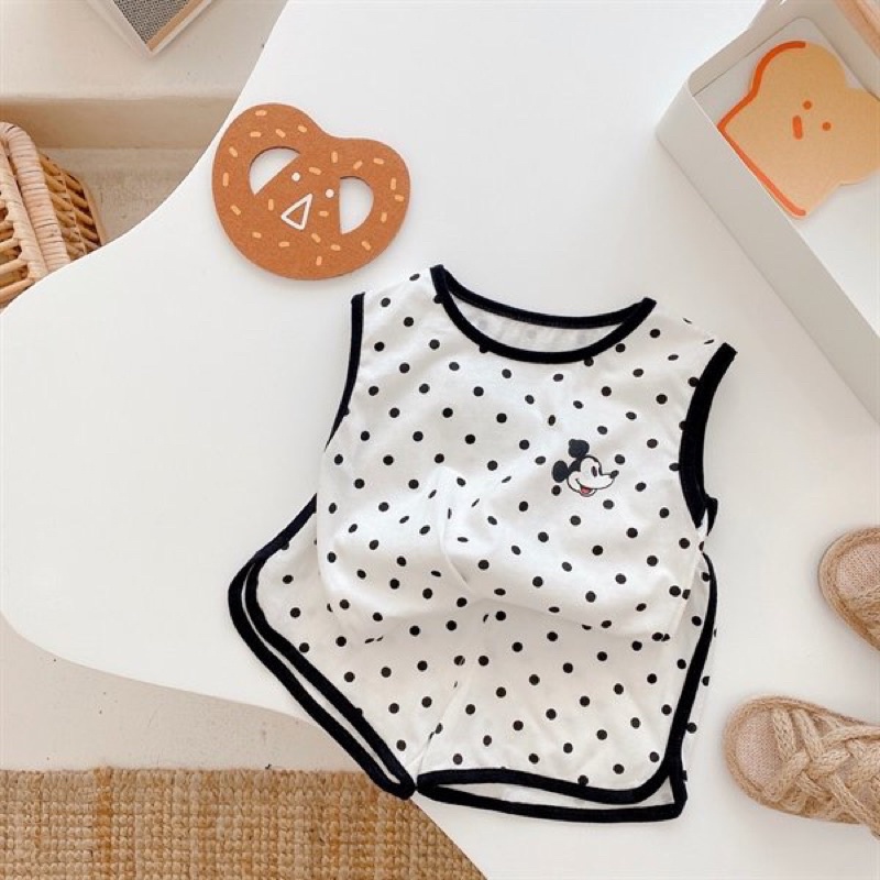 [ Hàng Mới Về ] Set ba lỗ cotton cho bé trai và gái