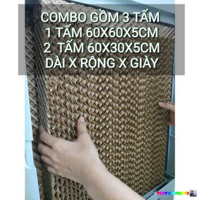 Bộ ba tấm làm mát không khí COMBO-MÀU NÂU