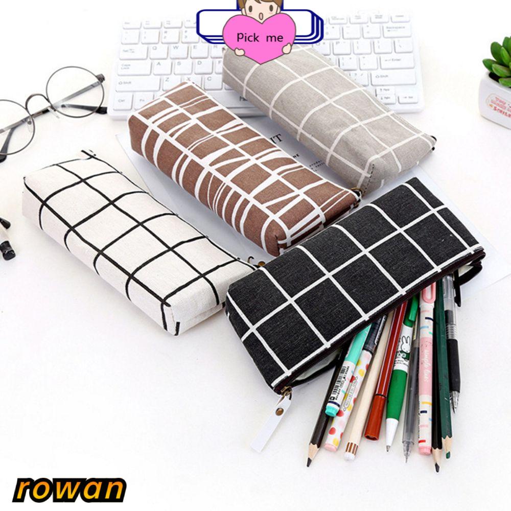 Túi Đựng Bút Bằng Vải Canvas Màu Sắc Đơn Giản